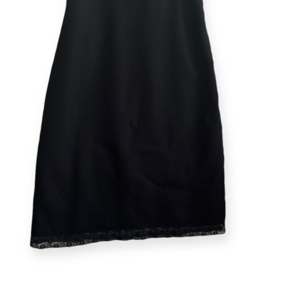 Prada Archival F/W 2005 Runway Opening Look Black Wool Lace Midi Dress IT46 - Picture 12 of 16